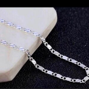 20” sterling silver necklace